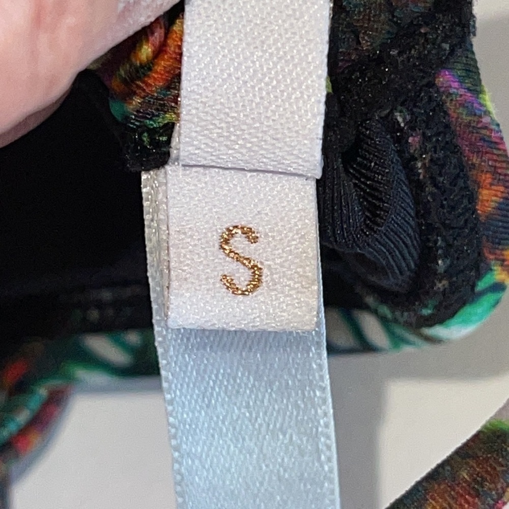 Pilyq Multicolored Triangle Padded String Bikini … - image 4